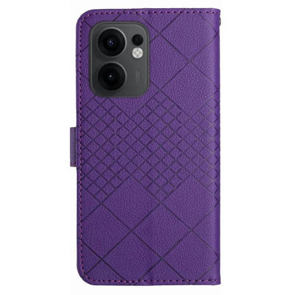 For Oppo Reno13 F 5G / 4G Wallet Phone Case Imprint PU Leather Flip Folio Cover