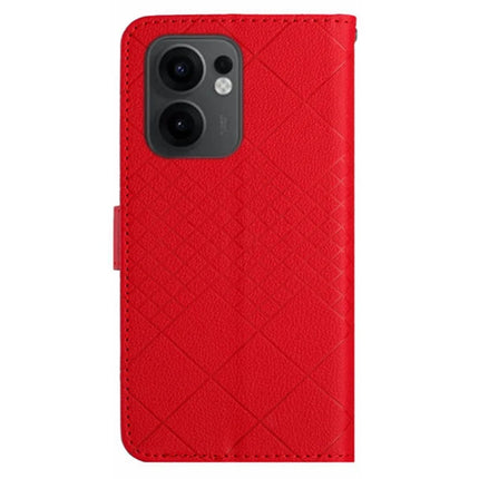 For Oppo Reno13 F 5G / 4G Wallet Phone Case Imprint PU Leather Flip Folio Cover