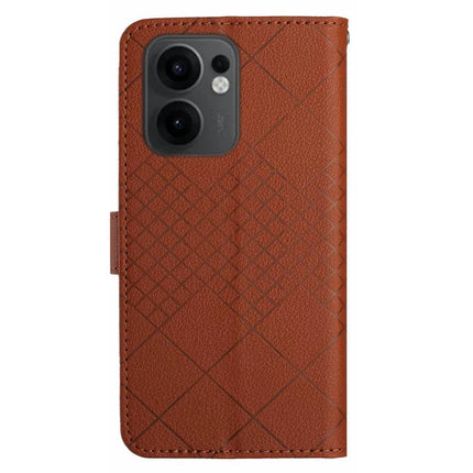 For Oppo Reno13 F 5G / 4G Wallet Phone Case Imprint PU Leather Flip Folio Cover