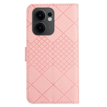 For Oppo Reno13 F 5G / 4G Wallet Phone Case Imprint PU Leather Flip Folio Cover