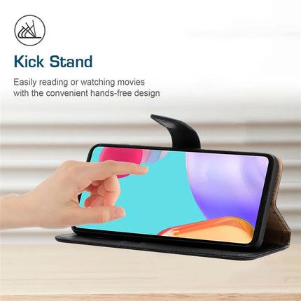 For Oppo Reno13 5G (Global) Case Genuine Cow Leather Phone Cover Nappa Texture