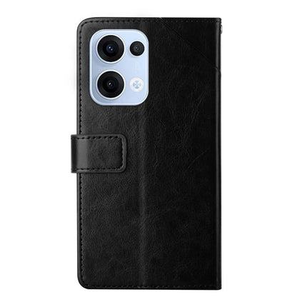 For Oppo Reno13 5G (Global) Case Y Shaped Lines Imprint Leather Phone Cover