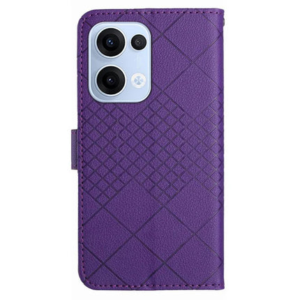 For Oppo Reno13 5G (Global) Wallet Phone Case Imprint PU Leather Flip Folio Cover