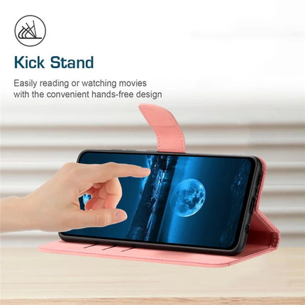 For Oppo Reno13 Pro 5G Case Skin Touch Lines Imprinted PU Leather Flip Phone Cover