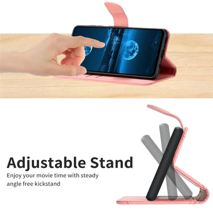 For Oppo Reno13 Pro 5G Case Skin Touch Lines Imprinted PU Leather Flip Phone Cover