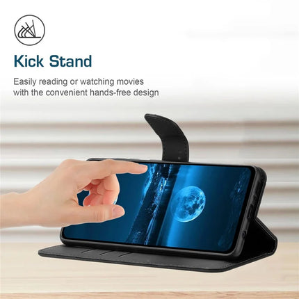 For Oppo Reno13 Pro 5G Case Skin Touch Lines Imprinted PU Leather Flip Phone Cover