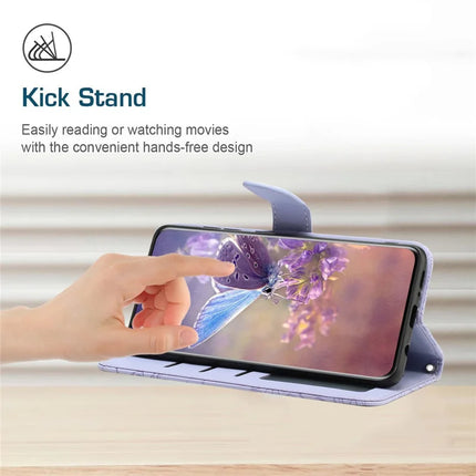 For Oppo Reno13 Pro 5G Case Butterfly Flower Imprinted Leather Phone Cover with Strap