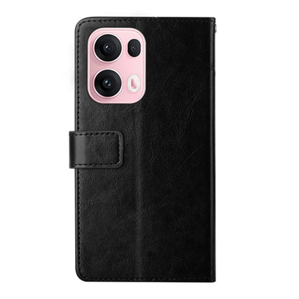 For Oppo Reno13 Pro 5G Case Y Shaped Lines Imprint Leather Phone Cover