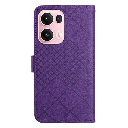 For Oppo Reno13 Pro 5G Wallet Phone Case Imprint PU Leather Flip Folio Cover