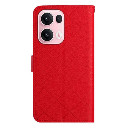 For Oppo Reno13 Pro 5G Wallet Phone Case Imprint PU Leather Flip Folio Cover