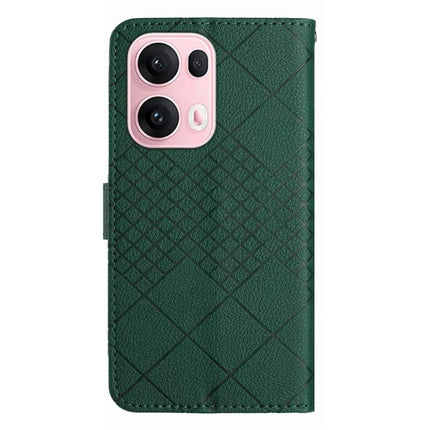 For Oppo Reno13 Pro 5G Wallet Phone Case Imprint PU Leather Flip Folio Cover