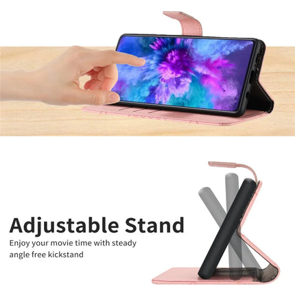 For Oppo Reno13 Pro 5G Wallet Phone Case Imprint PU Leather Flip Folio Cover