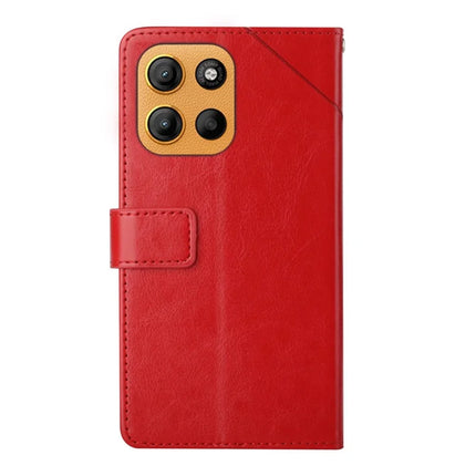 For Motorola Moto G Stylus 5G (2025) Case Y Shaped Lines Imprint Leather Phone Cover