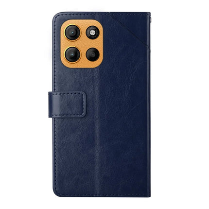 For Motorola Moto G Stylus 5G (2025) Case Y Shaped Lines Imprint Leather Phone Cover