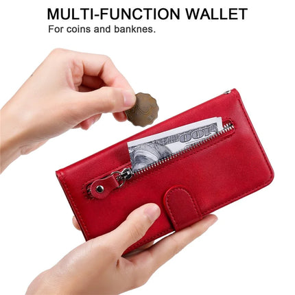 For Oppo Reno13 Pro 5G Case Zipper Wallet Calf Texture PU Leather Phone Cover