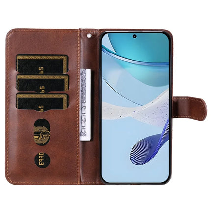 For Realme 13+ 5G / 13 Pro 5G (China) Case Zipper Wallet Calf Texture PU Leather Phone Cover