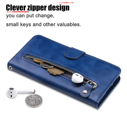 For OnePlus 13R 5G / Ace 5 5G / Ace 5 Pro 5G Case Zipper Wallet Calf Texture PU Leather Phone Cover