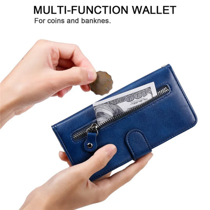 For OnePlus 13R 5G / Ace 5 5G / Ace 5 Pro 5G Case Zipper Wallet Calf Texture PU Leather Phone Cover