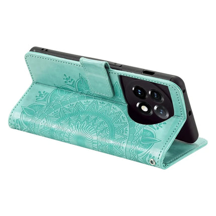 For OnePlus 13R 5G Stand Case Imprinted Totem PU Leather Wallet Phone Cover