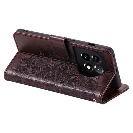 For OnePlus 13R 5G Stand Case Imprinted Totem PU Leather Wallet Phone Cover