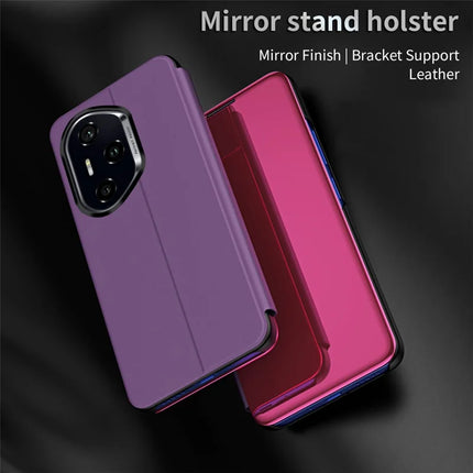 For Honor 300 Pro Case View Window Stand Leather Flip Phone Cover