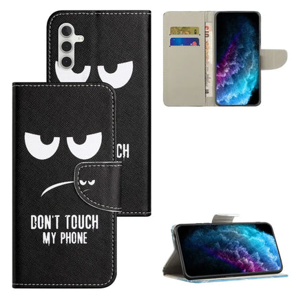 For Samsung Galaxy A36 5G Case Pattern Printing Cross Texture Phone Leather Cover