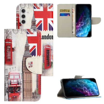 For Samsung Galaxy A36 5G Case Pattern Printing Cross Texture Phone Leather Cover