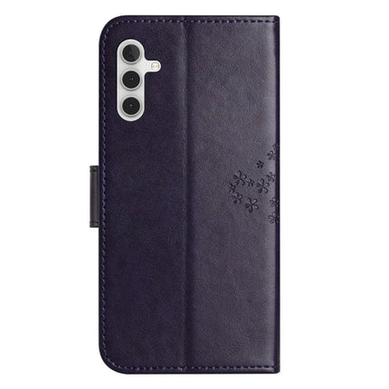 For Samsung Galaxy A36 5G Case PU Leather Owl Tree Imprinted Wallet Phone Cover