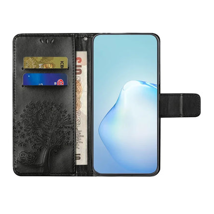 For Samsung Galaxy A36 5G Case PU Leather Owl Tree Imprinted Wallet Phone Cover