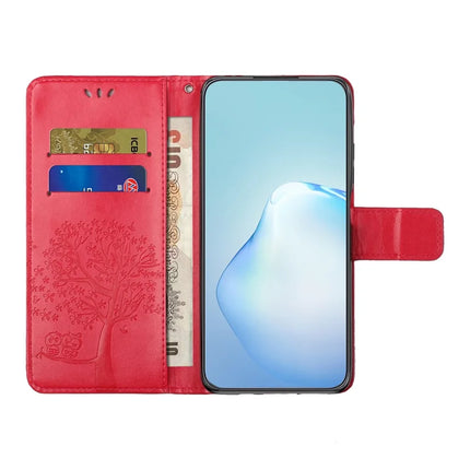 For Samsung Galaxy A36 5G Case PU Leather Owl Tree Imprinted Wallet Phone Cover