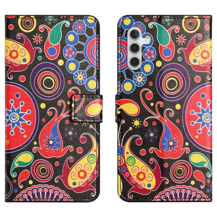 For Samsung Galaxy A56 5G Case Pattern Print PU Leather Wallet Phone Cover - Jelly Fish