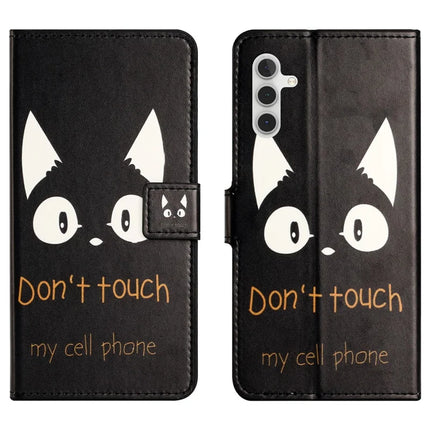 For Samsung Galaxy A56 5G Case Pattern Print PU Leather Wallet Phone Cover - Cat Ears