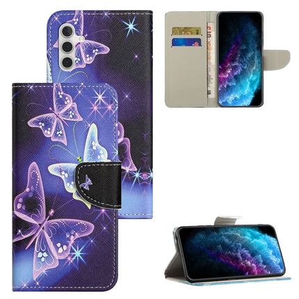 For Samsung Galaxy A56 5G Case Pattern Printing Cross Texture Leather Phone Cover