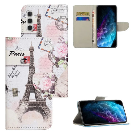 For Samsung Galaxy A56 5G Case Pattern Printing Cross Texture Leather Phone Cover