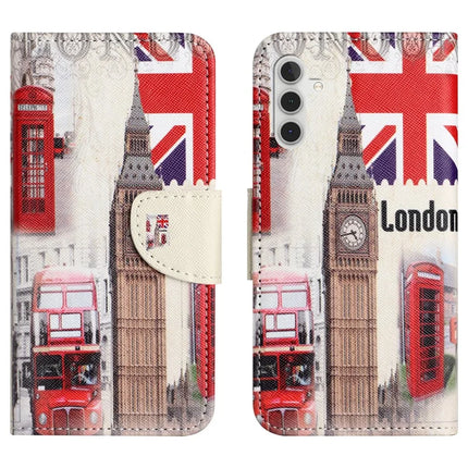 For Samsung Galaxy A56 5G Case Pattern Printing Cross Texture Leather Phone Cover - London Big Ben