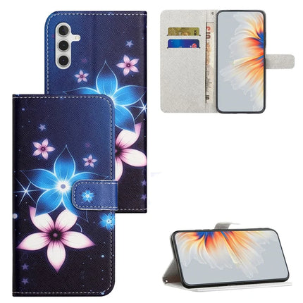 For Samsung Galaxy A56 5G Case Pattern Print PU Leather Wallet Phone Cover Cross Texture