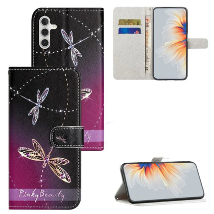 For Samsung Galaxy A56 5G Case Pattern Print PU Leather Wallet Phone Cover Cross Texture