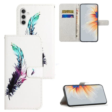 For Samsung Galaxy A56 5G Case Pattern Print PU Leather Wallet Phone Cover Cross Texture