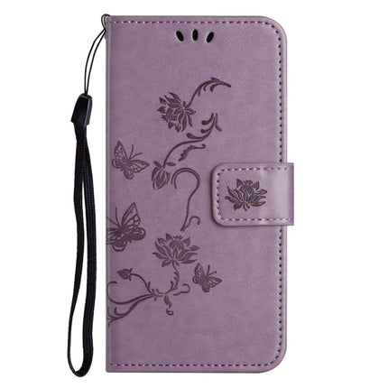 For Samsung Galaxy A56 5G Case Wallet Stand Imprinted Butterfly Flower PU Leather Phone Cover