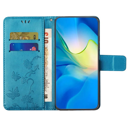 For Samsung Galaxy A36 5G Case Wallet Stand Imprinted Butterfly Flower PU Leather Phone Cover