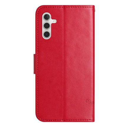 For Samsung Galaxy A36 5G Case Wallet Stand Imprinted Butterfly Flower PU Leather Phone Cover