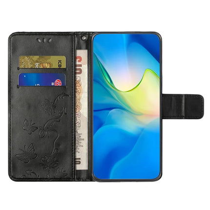 For Samsung Galaxy A36 5G Case Wallet Stand Imprinted Butterfly Flower PU Leather Phone Cover