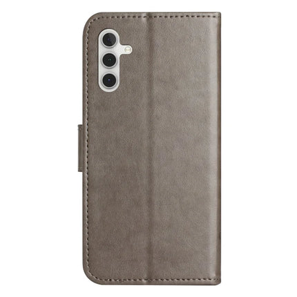 For Samsung Galaxy A36 5G Case Wallet Stand Imprinted Butterfly Flower PU Leather Phone Cover