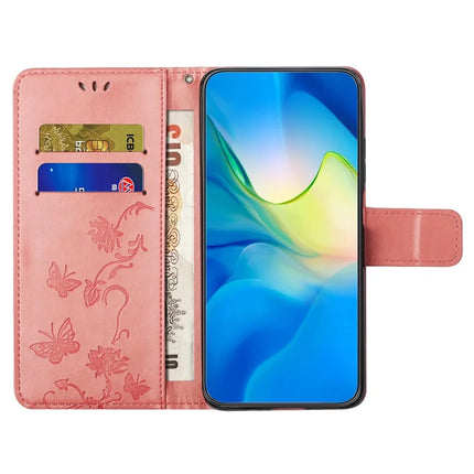 For Samsung Galaxy A36 5G Case Wallet Stand Imprinted Butterfly Flower PU Leather Phone Cover