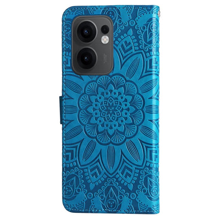 For Oppo Reno13 F 5G Case Sunflower Imprint Leather Wallet Phone Cover