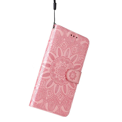 For Oppo Reno13 F 5G Case Sunflower Imprint Leather Wallet Phone Cover