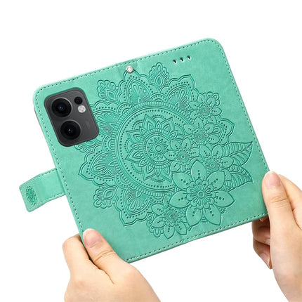 For Oppo Reno13 F 5G Case PU Leather Wallet Floral Phone Cover Stand View