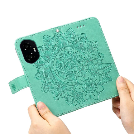 For Honor 300 Case PU Leather Wallet Floral Phone Cover Stand View