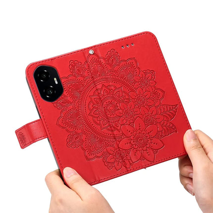 For Honor 300 Case PU Leather Wallet Floral Phone Cover Stand View
