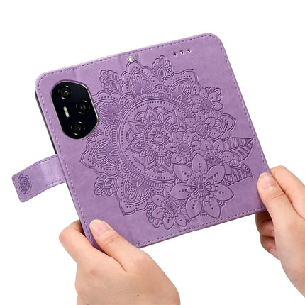 For Honor 300 Pro / 300 Ultra Case PU Leather Wallet Floral Phone Cover Stand View